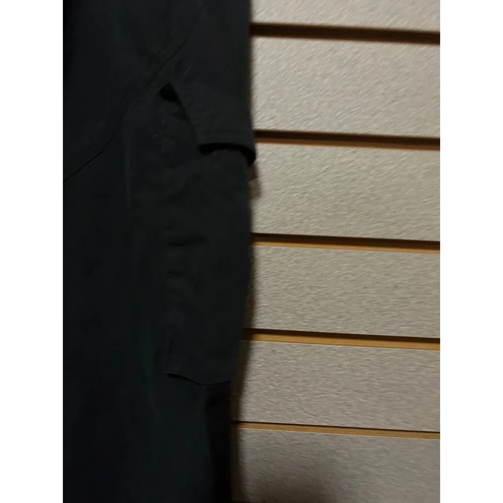 Nike Womens Black Cargo Pants S Straight Leg Utility Pockets Drawstring Waist